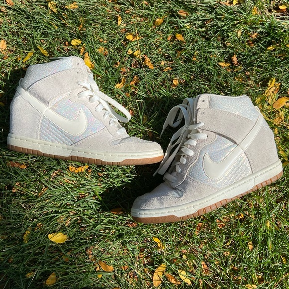 dunk high wedge white